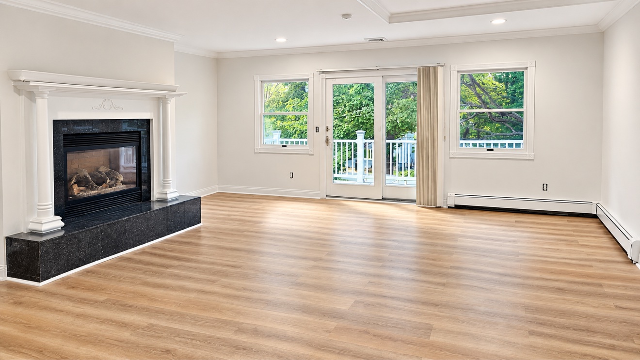 Sala de la suite principal con chimenea en 5 Wynville Court